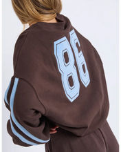 Load image into Gallery viewer, Elevated Sunday Crew - Coffee/Light Blue

