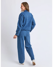 Load image into Gallery viewer, Valerie Trackpant - Blue Denim Look
