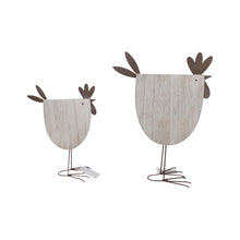 Load image into Gallery viewer, French Country Standing Chickens Set/2
