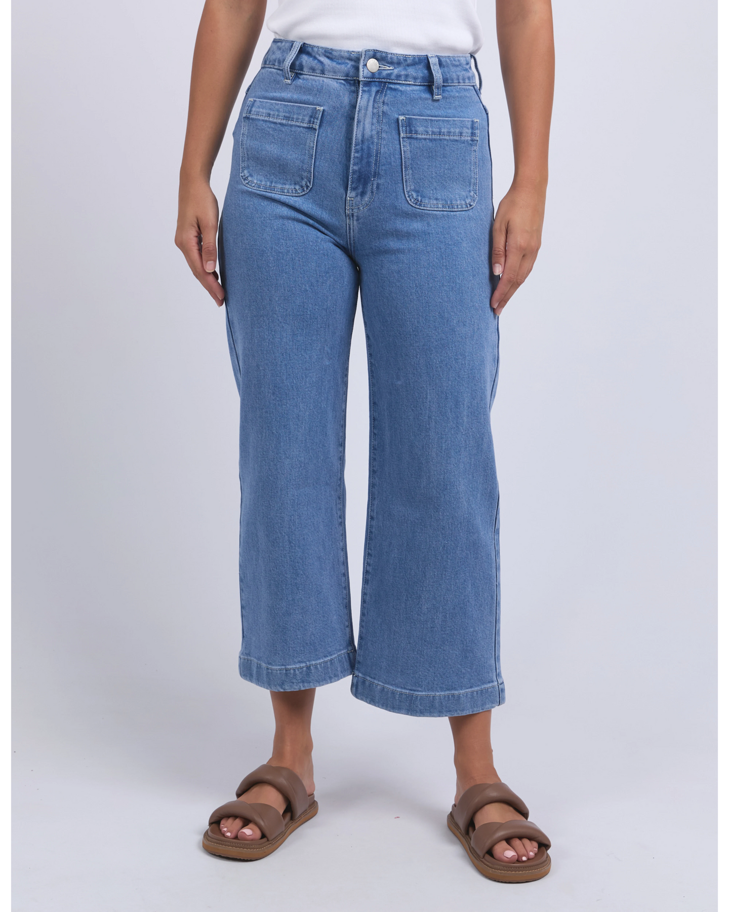 Sarah Crop Jeans - Light Blue