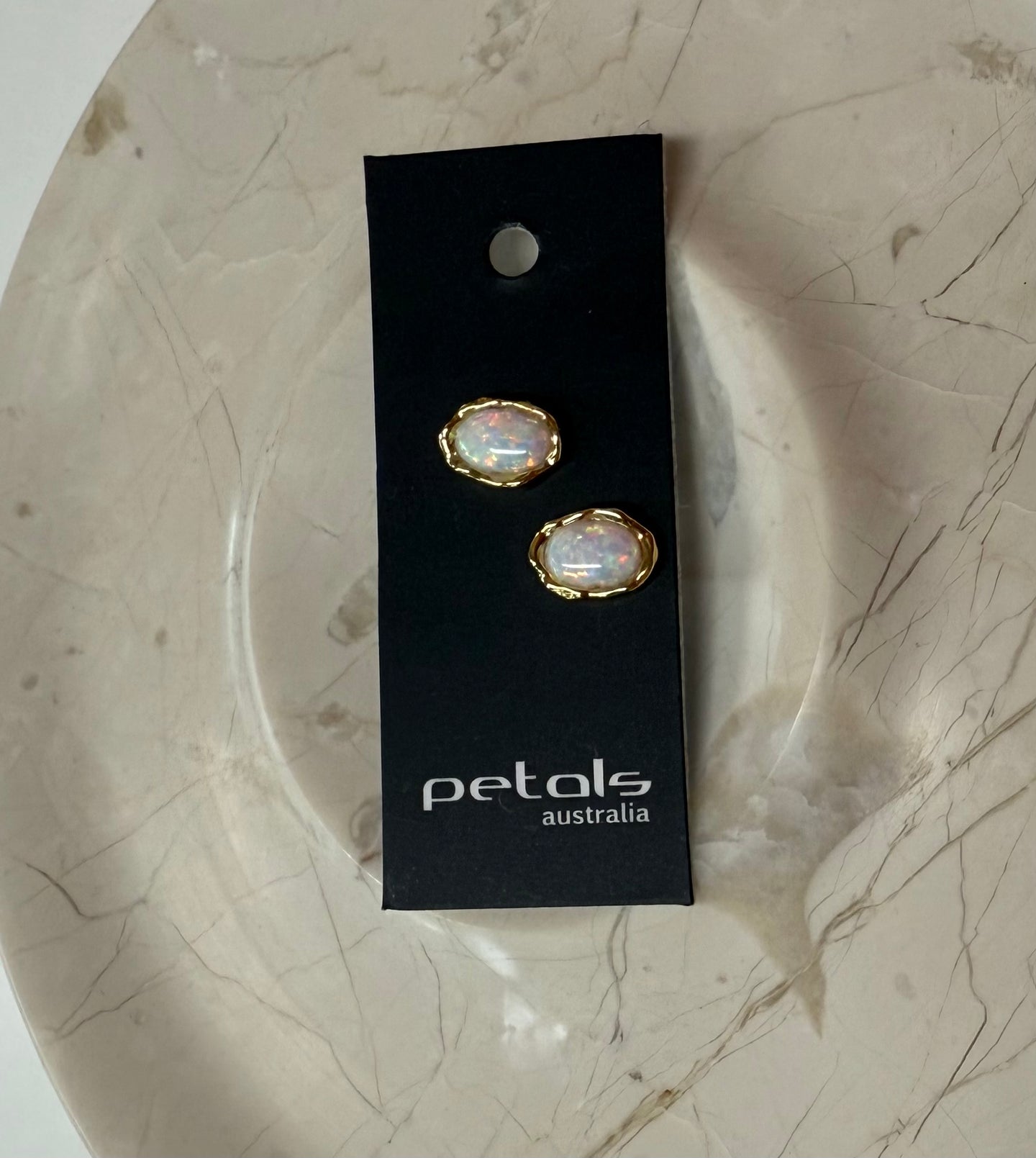 Stud Earrings - Opal