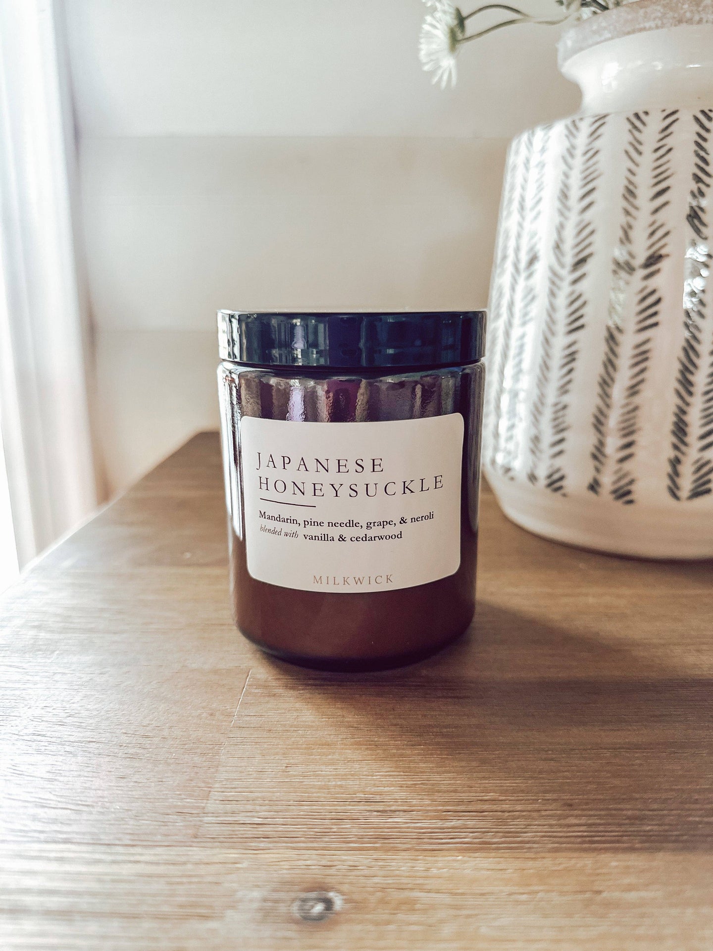 Japanese Honeysuckle: Amber Jar