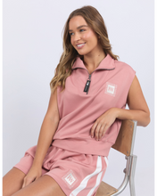 Load image into Gallery viewer, Layla Zip Vest - Dusty Rose

