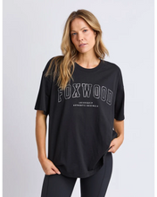Load image into Gallery viewer, Metallic Interval Tee - Black with Silver
