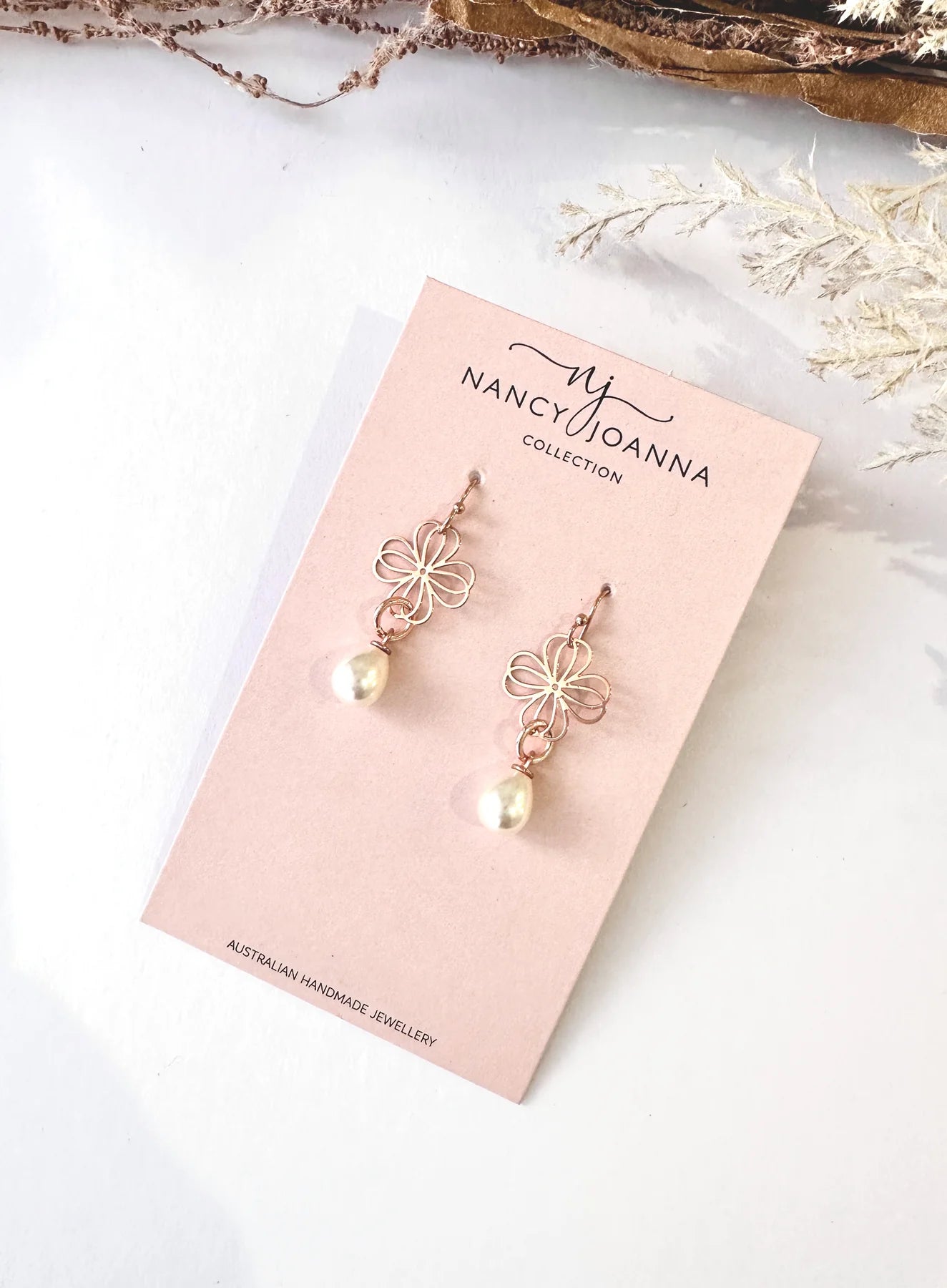 Pearl Lace Drops - Rose