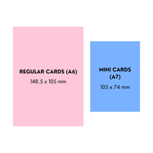 Load image into Gallery viewer, Boho Hearts Greeting Card - Mini Birthday Card
