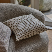 Load image into Gallery viewer, Checkers Beige/Coffee Cushion
