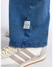 Load image into Gallery viewer, Valerie Trackpant - Blue Denim Look
