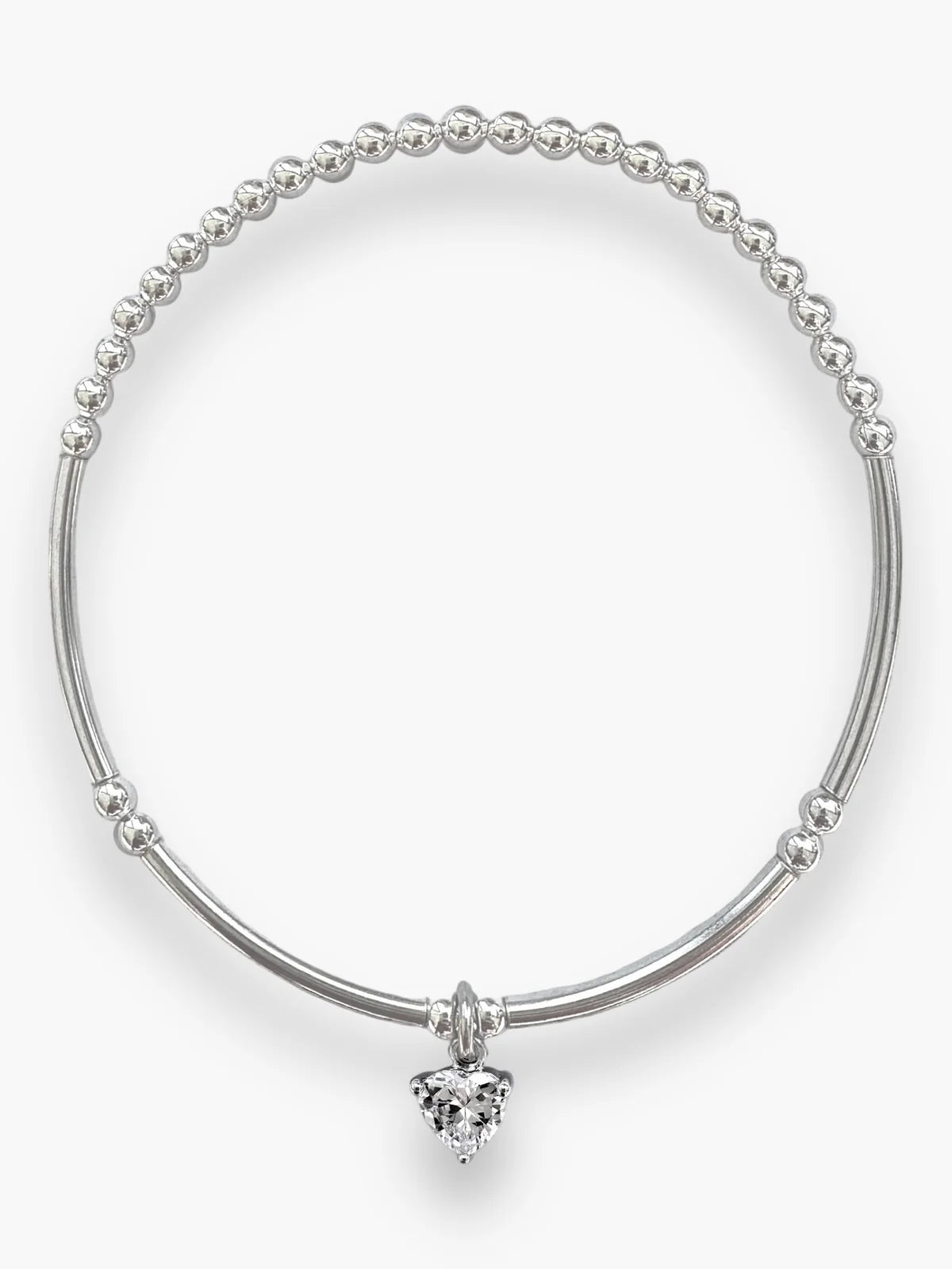 Heart Bracelet - Cubic Zirconia