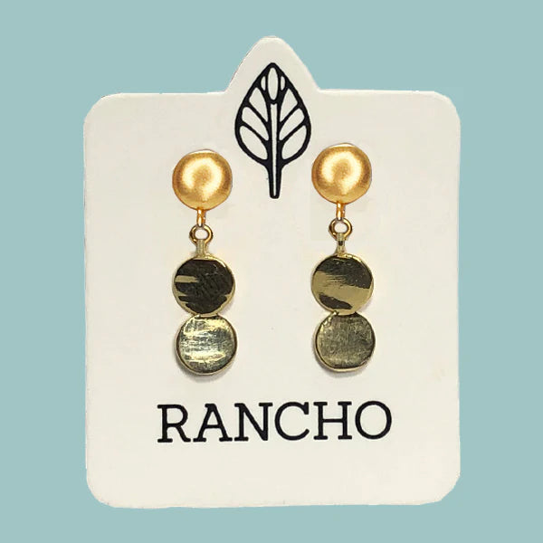 Solid Dot Stud and Double Dot Earring