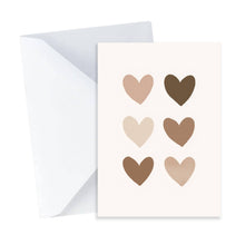 Load image into Gallery viewer, Boho Hearts Greeting Card - Mini Birthday Card
