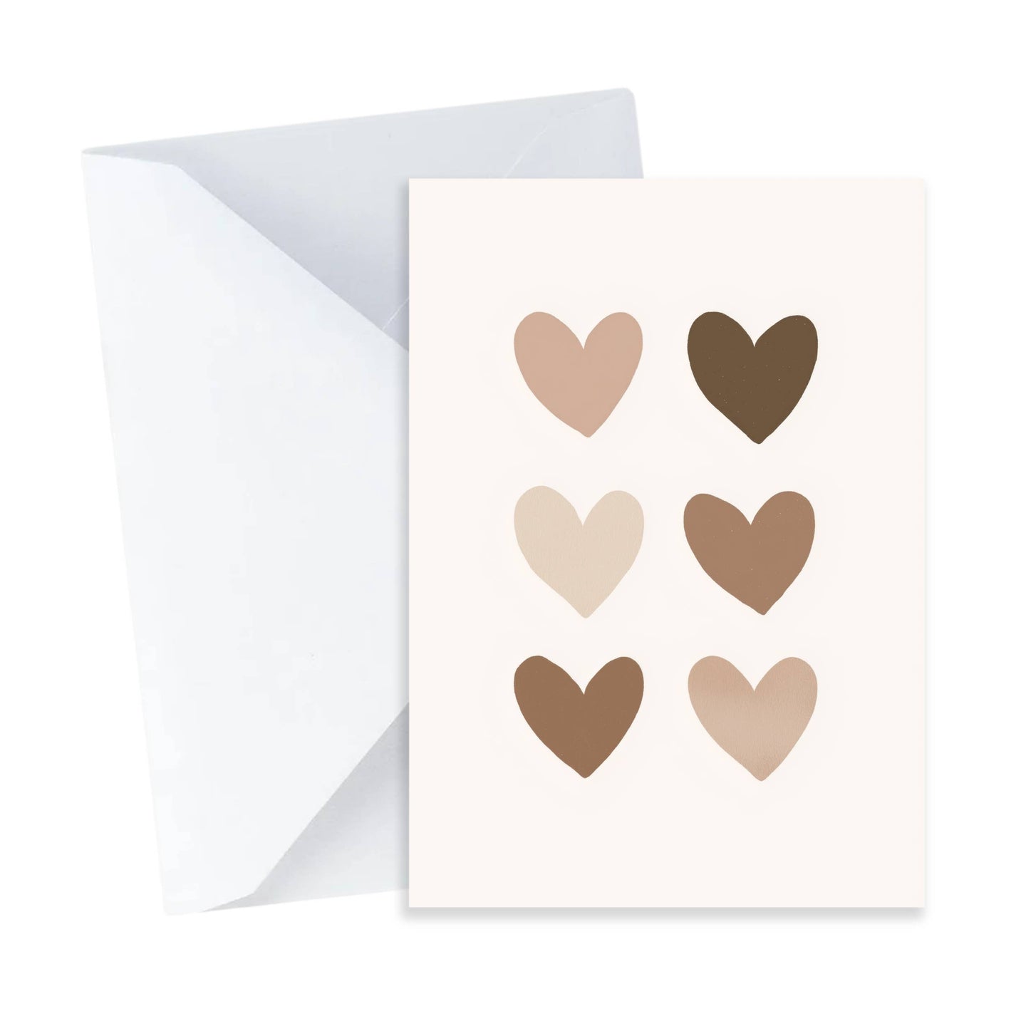 Boho Hearts Greeting Card - Mini Birthday Card