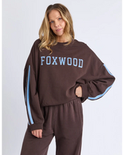 Load image into Gallery viewer, Elevated Sunday Crew - Coffee/Light Blue
