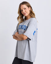 Load image into Gallery viewer, Interval Tee - Grey Marle/Blue
