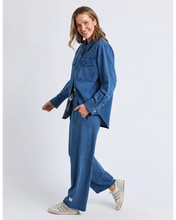 Load image into Gallery viewer, Valerie Trackpant - Blue Denim Look
