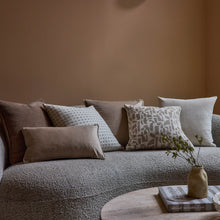 Load image into Gallery viewer, Checkers Cream/Beige Cushion
