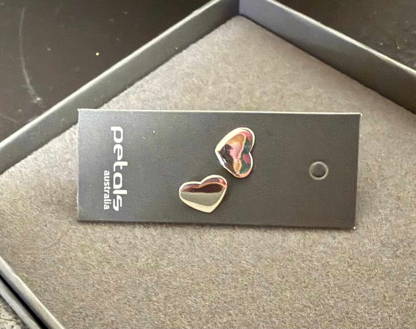 Silver Heart Studs