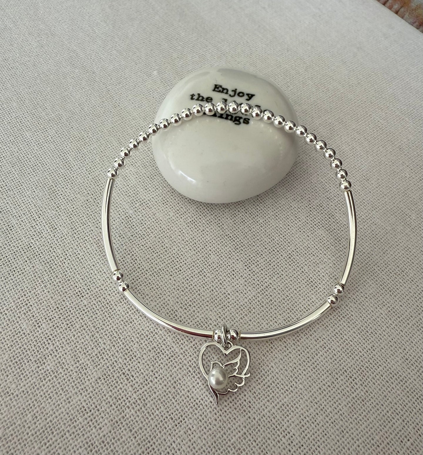 Dove W/Peal Bracelet