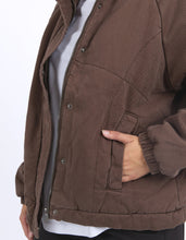 Load image into Gallery viewer, Rosalee Demin Jacket - Chocolate
