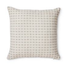 Load image into Gallery viewer, Checkers Cream/Beige Cushion
