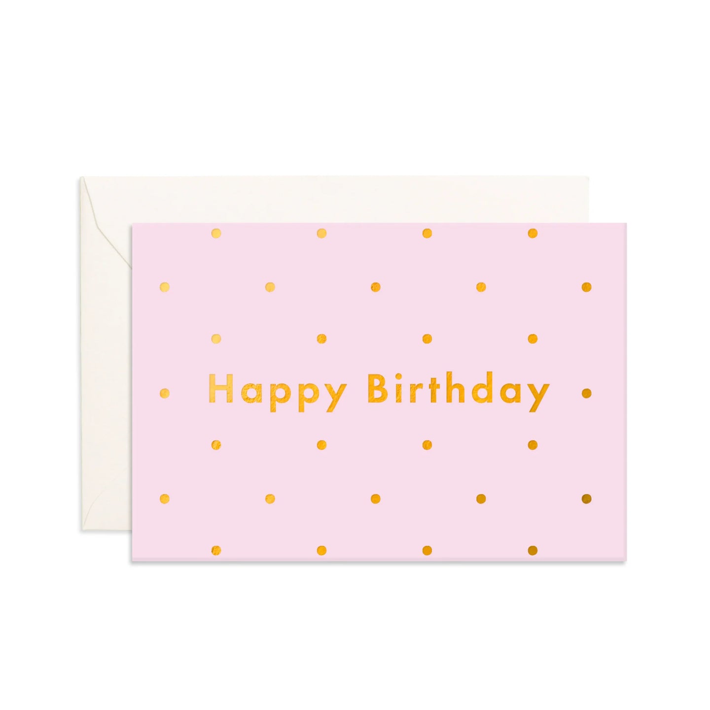 Mini Greeting Card - Lilac Dots