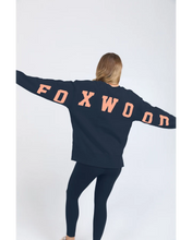 Load image into Gallery viewer, Interval Crew - Navy with Peach
