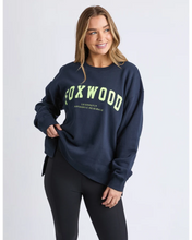 Load image into Gallery viewer, Interval Crew - Navy/Neon Yellow
