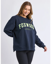 Load image into Gallery viewer, Interval Crew - Navy/Neon Yellow
