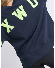 Load image into Gallery viewer, Interval Crew - Navy/Neon Yellow
