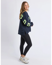 Load image into Gallery viewer, Interval Crew - Navy/Neon Yellow
