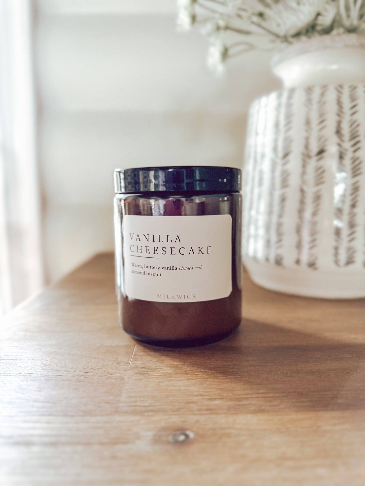 Vanilla Cheesecake: Amber Jar