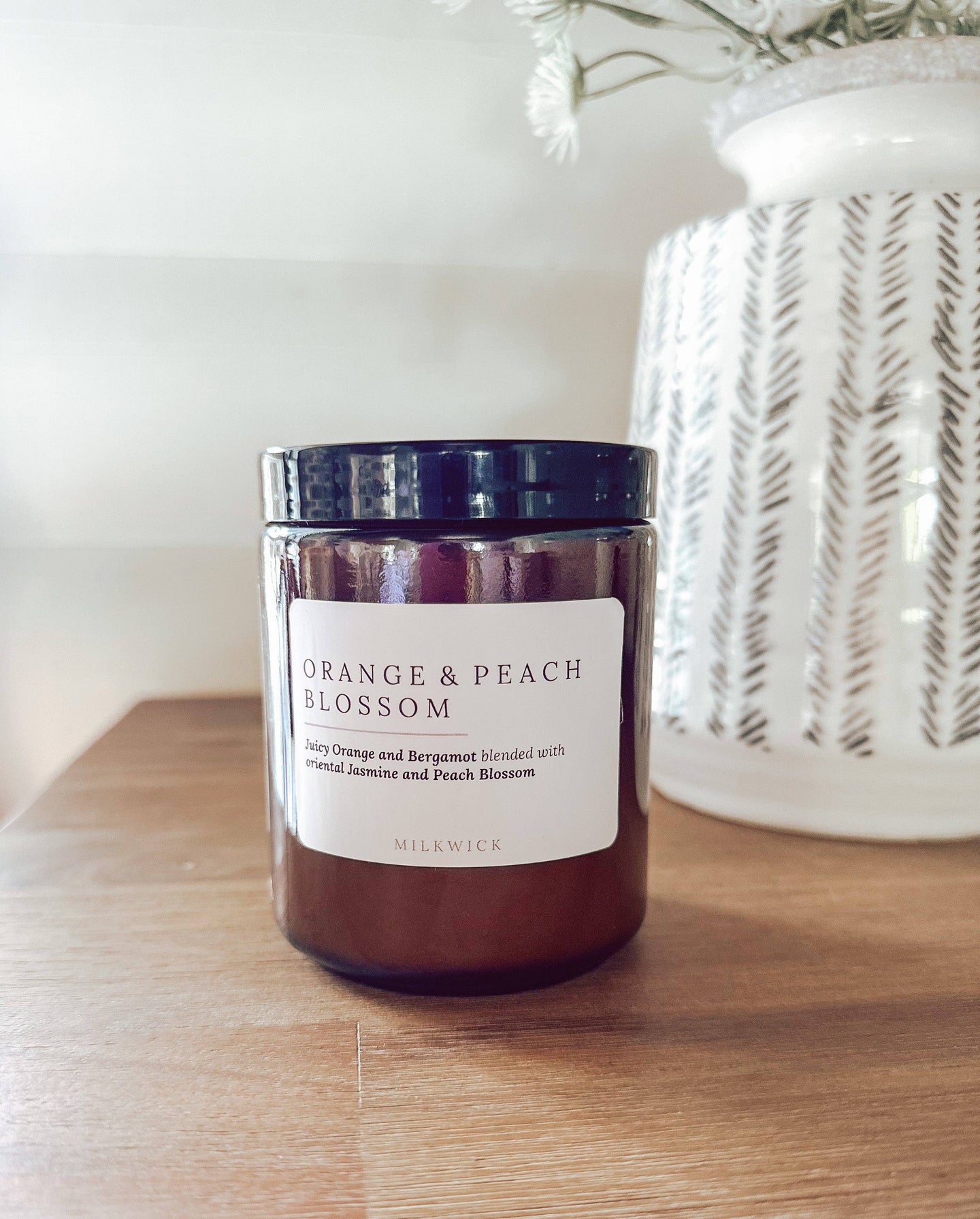 Orange & Peach Blossom: Amber Jar