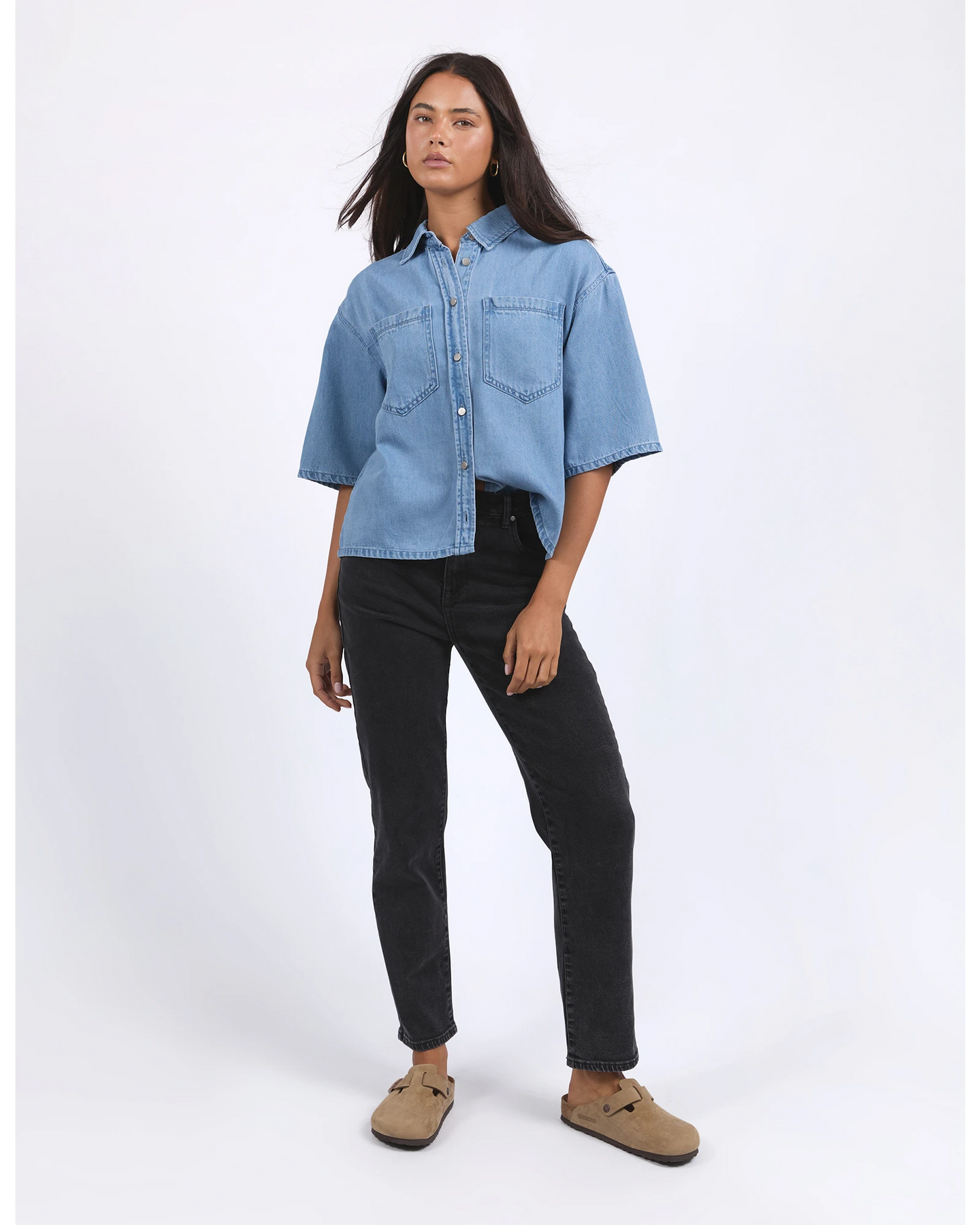 Hutton Denim Shirt - Light Blue
