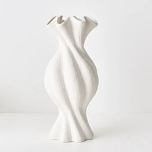 Load image into Gallery viewer, Gustel Twist Vase - Large White
