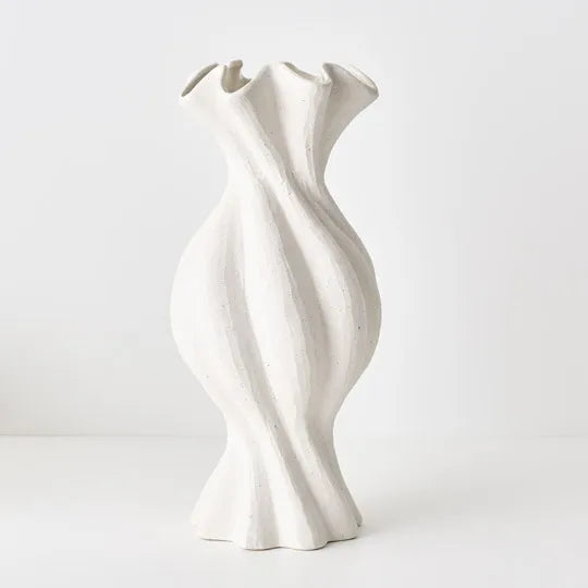 Gustel Twist Vase - Large White