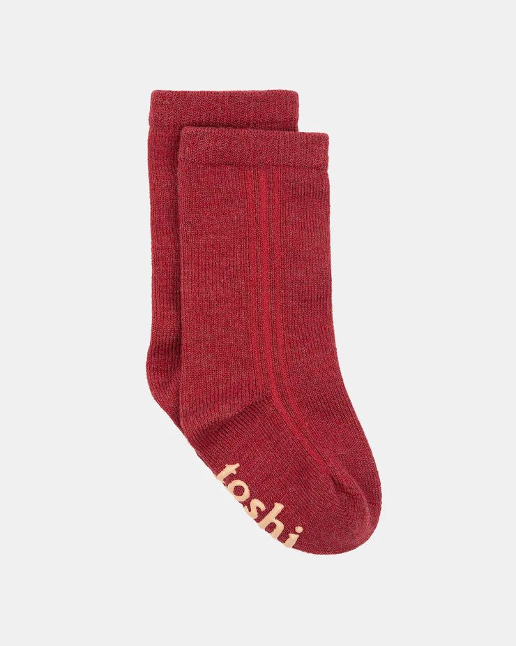 Organic Knee Socks Dreamtime - Rosewood