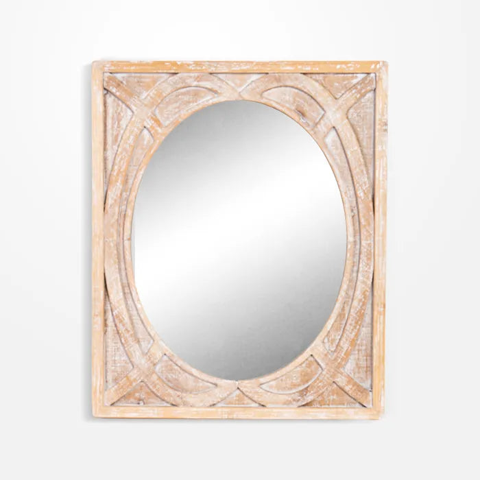 Carved Wooden Mirror
